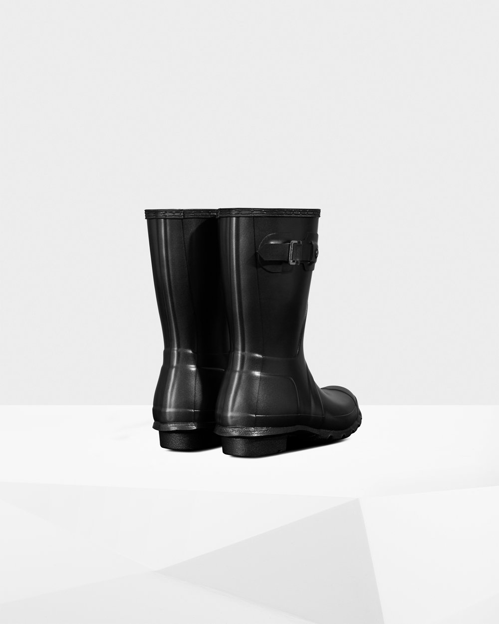 Botas de Lluvia Cortas Hunter Mujer - Original Pearlized - Negros - BGYSXIC-61